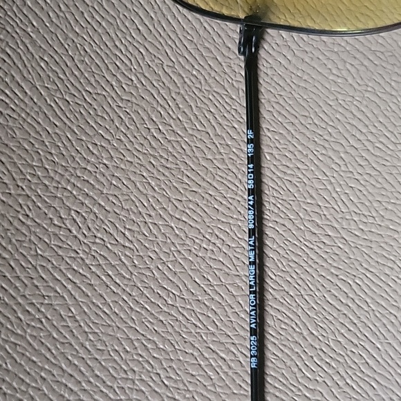 Ray-Ban Black Frame with Gold Lenses Sunglasses - Picture 2 of 4